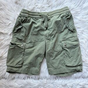 Polo Ralph Lauren Utility Surplus Cargo Chino Shorts Military Snap Metal Button